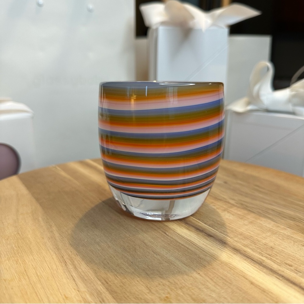 GlassyBaby “one of a kindness” multicolor swirls Triskelion